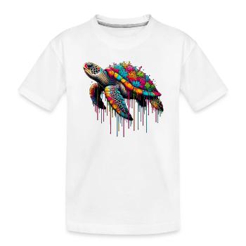Tortue - T-shirt bio Premium Enfant - blanc - Devant