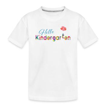 Bonjour la maternelle - T-shirt bio Premium Enfant - blanc - Devant