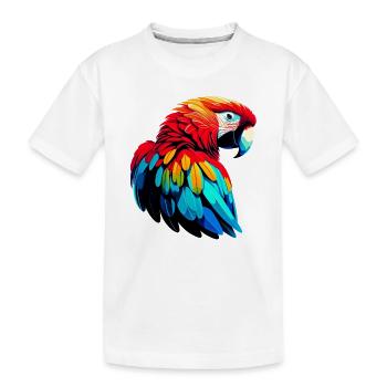 Perroquet - T-shirt bio Premium Enfant - blanc - Devant