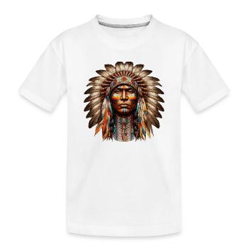 Amérindien Américain - T-shirt bio Premium Enfant - blanc - Devant