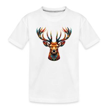Cerf - T-shirt bio Premium Enfant - blanc - Devant
