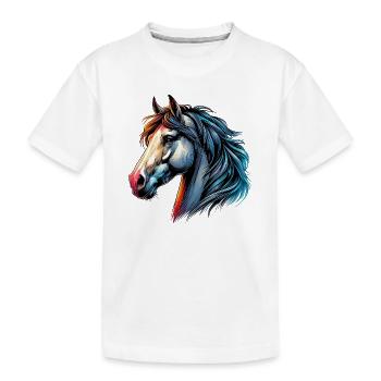 Cheval - T-shirt bio Premium Enfant - blanc - Devant