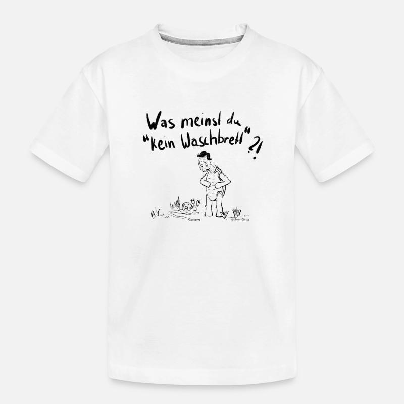 Pas de planche à laver - T-shirt bio Premium Enfant - blanc