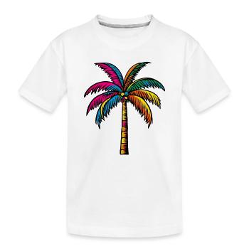 Palmier - T-shirt bio Premium Enfant - blanc - Devant