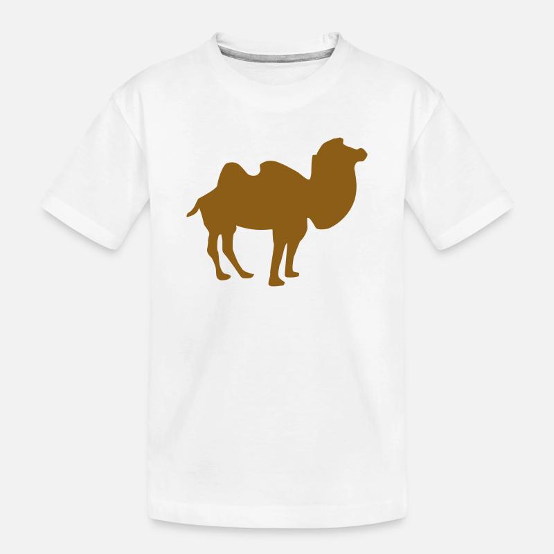 Kamel - Kinder Premium Bio T-Shirt - Weiß