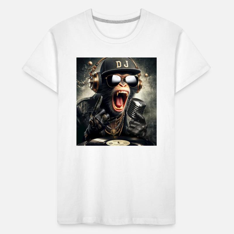 DJ Monkey Kids' Premium Organic T-Shirt