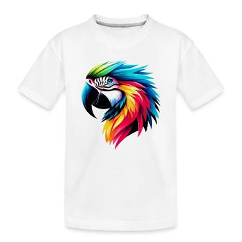 Perroquet - T-shirt bio Premium Enfant - blanc - Devant