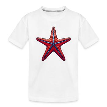 Étoile de mer - T-shirt bio Premium Enfant - blanc - Devant