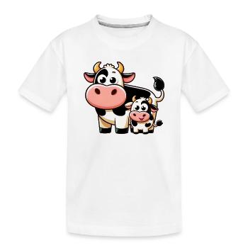 Vache Vaches - T-shirt bio Premium Enfant - blanc - Devant