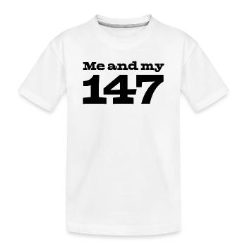 29 Moi et mon 147 - T-shirt bio Premium Enfant - blanc - Devant