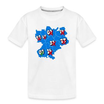 Région rhône alpes - T-shirt bio Premium Enfant - blanc - Devant