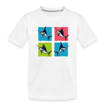 Swordfish - Kids' Premium Organic T-Shirt - white - Front