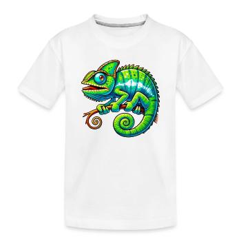 Caméléon - T-shirt bio Premium Enfant - blanc - Devant