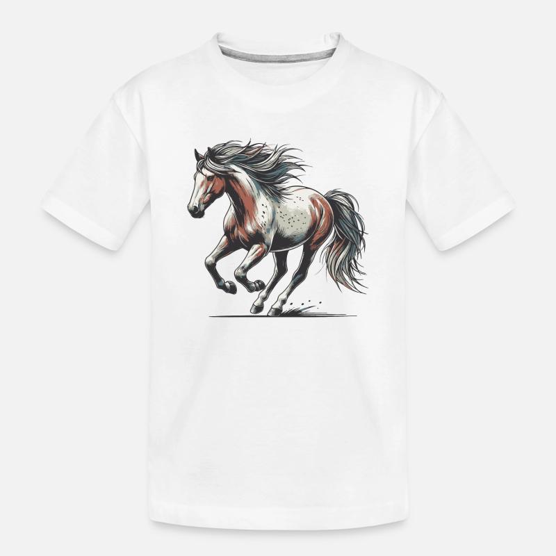 Cheval - T-shirt bio Premium Enfant - blanc
