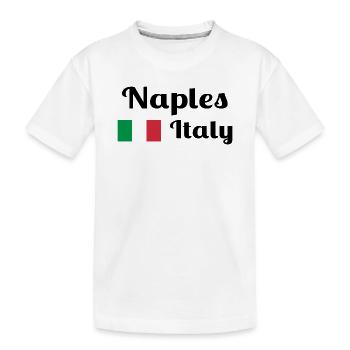 Neapel Italia - Stilvolle Drucke - Kinder Premium Bio T-Shirt - Weiß - Vorne