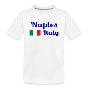 Neapel Italia - Stilvolle Drucke - Kinder Premium Bio T-Shirt - Weiß - Vorne