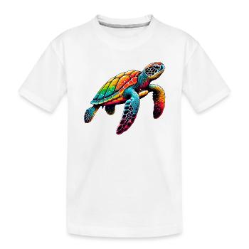 Tortue - T-shirt bio Premium Enfant - blanc - Devant