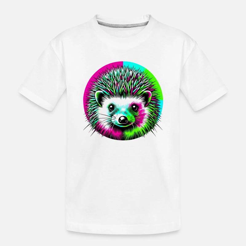 Igel - Kinder Premium Bio T-Shirt - Weiß