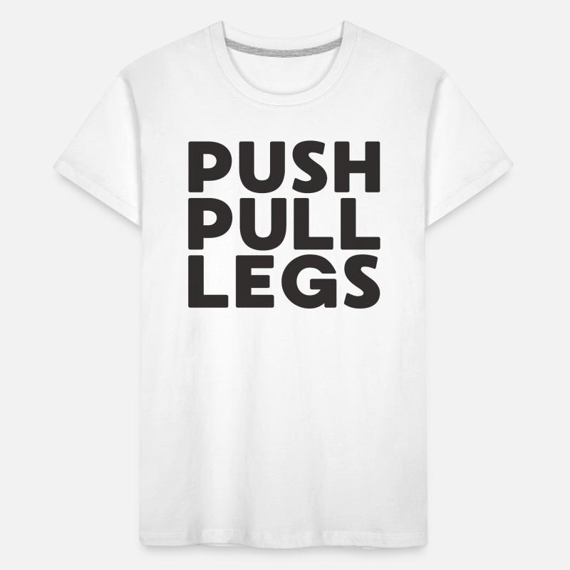 Push Pull Jambes Répéter Entraînementssplit T-shirt bio Premium Enfant