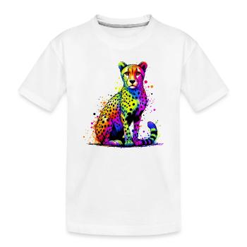 Guépard - T-shirt bio Premium Enfant - blanc - Devant