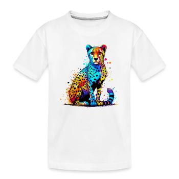 Guépard - T-shirt bio Premium Enfant - blanc - Devant