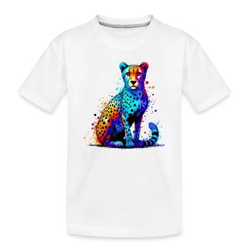 Guépard - T-shirt bio Premium Enfant - blanc - Devant