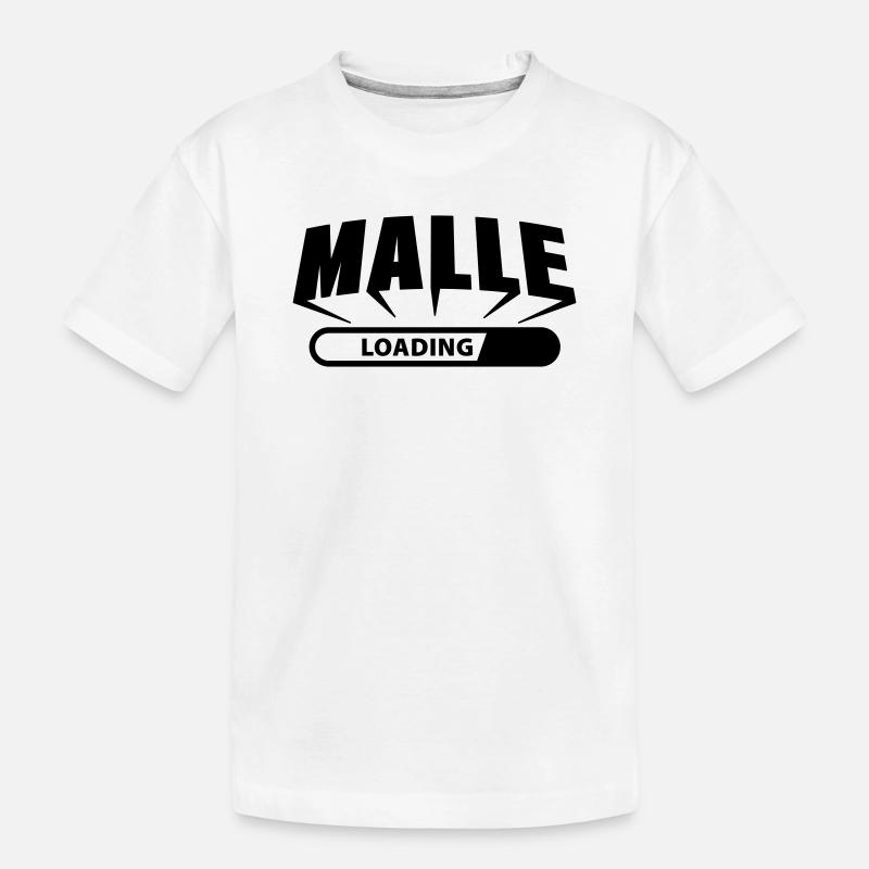 Malle loading - Kinder Premium Bio T-Shirt - Weiß