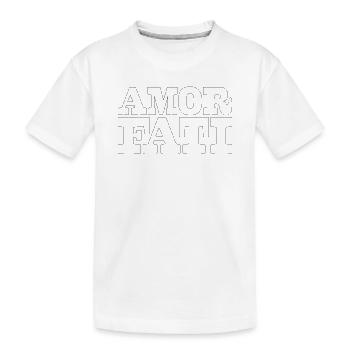 43 AMOR FATI - Kids' Premium Organic T-Shirt - white - Front