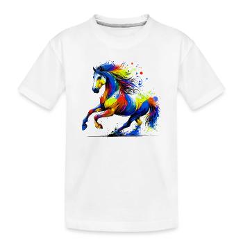 Cheval - T-shirt bio Premium Enfant - blanc - Devant