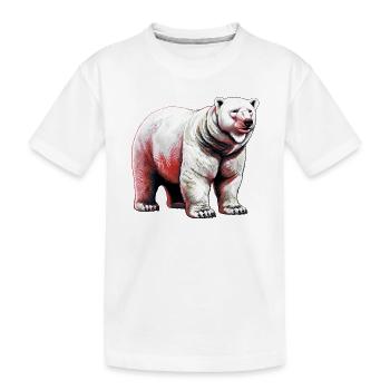 Ours polaire blanc - T-shirt bio Premium Enfant - blanc - Devant