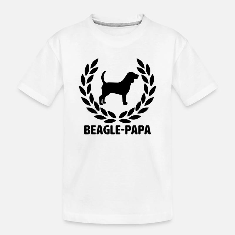 Papa Beagle - T-shirt bio Premium Enfant - blanc