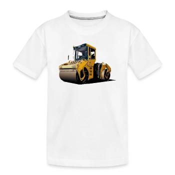 Rouleau compresseur - T-shirt bio Premium Enfant - blanc - Devant