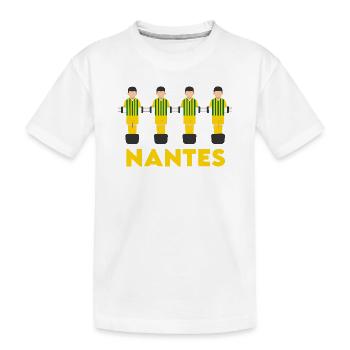 Nantes - Kinder Premium Bio T-Shirt - Weiß - Vorne
