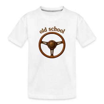volant old school - T-shirt bio Premium Enfant - blanc - Devant