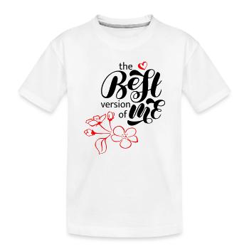 meilleure version de moi - T-shirt bio Premium Enfant - blanc - Devant