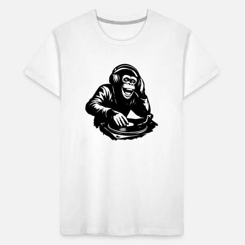 DJ The Monkey Dance Banksy Style Kinder Premium Bio T-Shirt