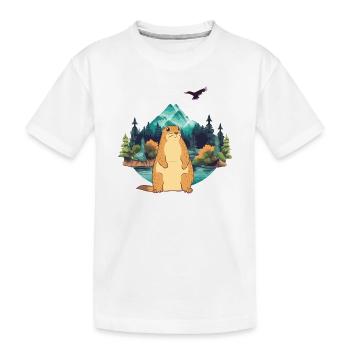 Marmot - Kids' Premium Organic T-Shirt - white - Front