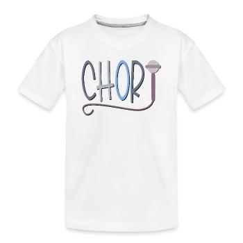 CHOR MIKROFON - HOBBY SINGEN - Kinder Premium Bio T-Shirt - Weiß - Vorne
