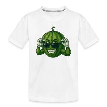 Coole Sommer Sonnenbrille Fruchtig Abenteuer  - Kinder Premium Bio T-Shirt - Weiß - Vorne
