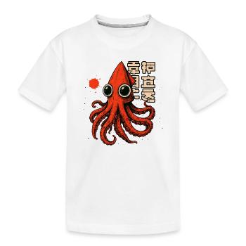 TSHIRT DE CALAMAR - T-shirt bio Premium Enfant - blanc - Devant