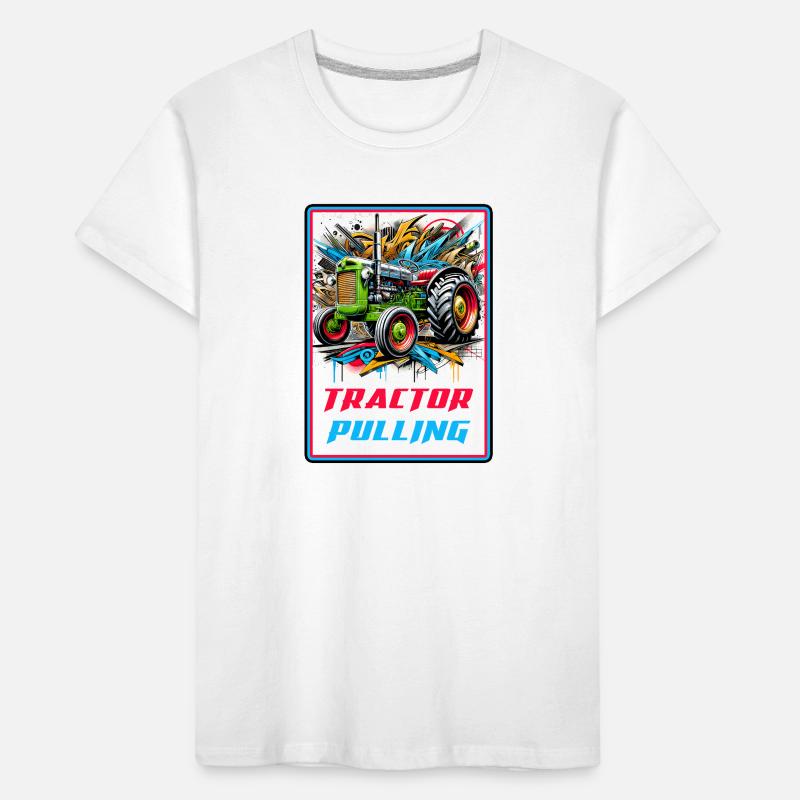 Tractor Pulling Power Kids' Premium Organic T-Shirt