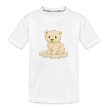 Nordische Arktis - Eisbär - Kinder Premium Bio T-Shirt - Weiß - Vorne
