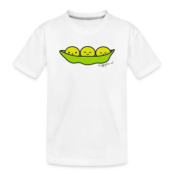 Edamame Happytee.nl - T-shirt bio Premium Enfant - blanc - Devant