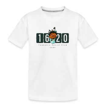 1620 Logo standard - Kinder Premium Bio T-Shirt - Weiß - Vorne