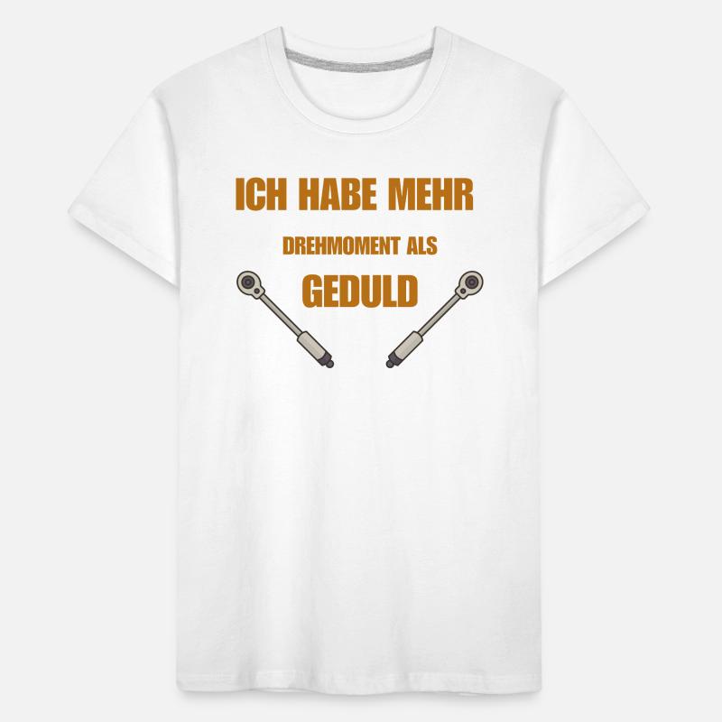 Drehmoment oder Geduld Kinder Premium Bio T-Shirt