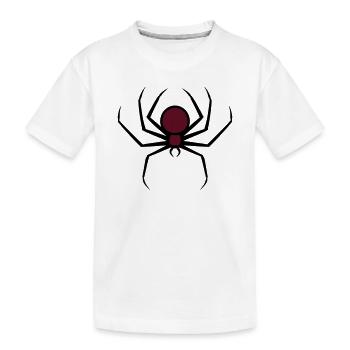 Gruselige Halloween-gruselige Goth-Spinne - Kinder Premium Bio T-Shirt - Weiß - Vorne