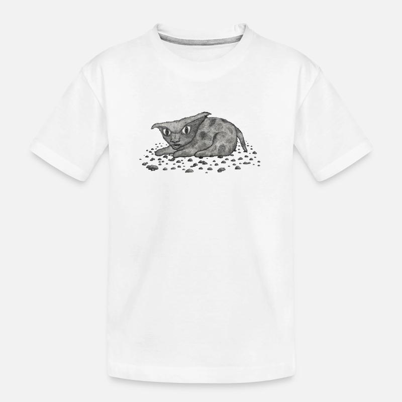 Chat Grim - T-shirt bio Premium Enfant - blanc