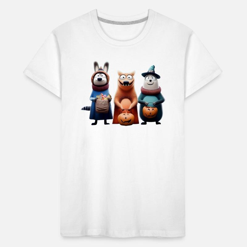 Halloween Squad – Süßes oder Saures Wooligans Kinder Premium Bio T-Shirt