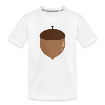 Illustration de gland - T-shirt bio Premium Enfant - blanc - Devant