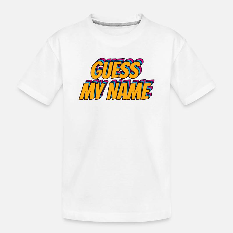 Guess mi Name - Kinder Premium Bio T-Shirt - Weiß